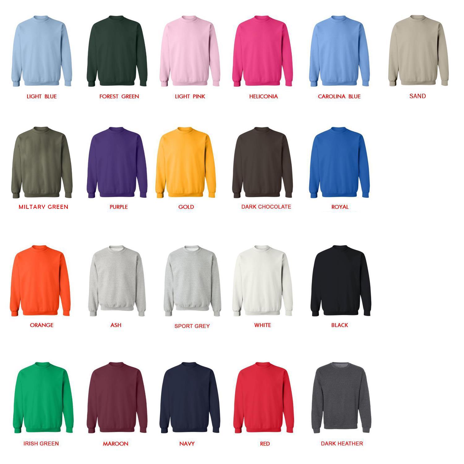 sweatshirt color chart - Witch Hat Atelier Merch