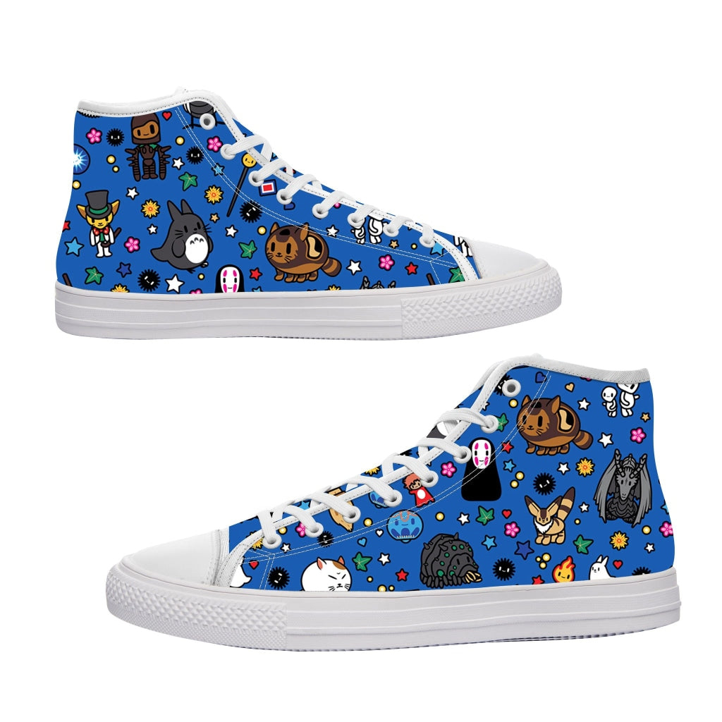 Ghibli Characters In The Blue Converse Shoes - Witch Hat Atelier Shop