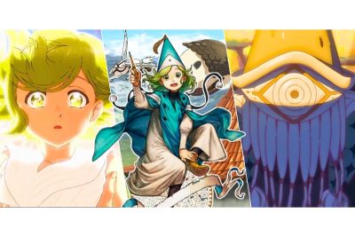 custom image of coco coco from the manga and the mysterious being from witch hat atelier WPDS - Witch Hat Atelier Shop